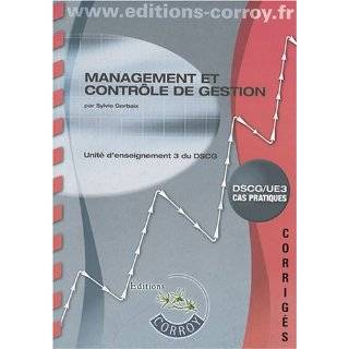 Management et contrÃ´le de gestion UE3 du DSCG (French Edition) by 