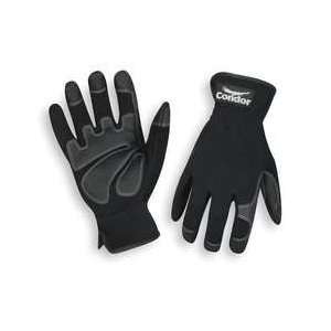  Condor 2XRT2 Utility Glove, PVC Grip, Blk, XL, Pr 
