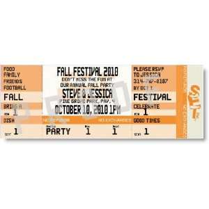 Fall Festival Ticket Invitations