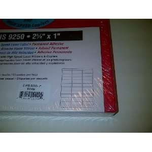   Size as Avery® 5160 Box of (3000) Labels Per Package