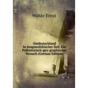    geo graphischer Versuch (German Edition) Wahle Ernst Books