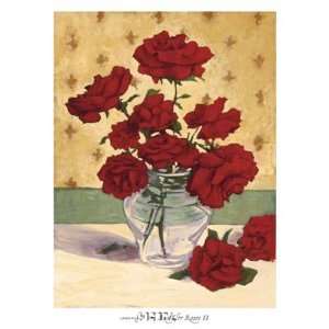  Rue Cler Roses II Finest LAMINATED Print Linda Hanly 22x28 