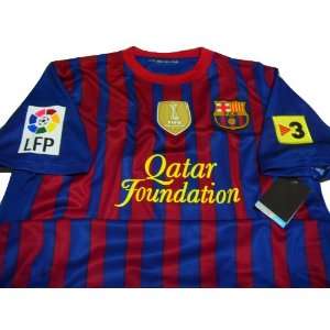  BARCELONA LFP+TV3 PATCHES HOME SOCCER JERSEY FOOTBALL 