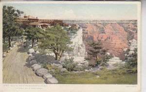 Fred Harvey, Hotel El Tovar, Grand Canyon Az. CARD  