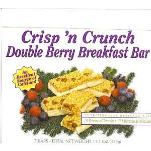  Crisp n Crunch Double Berry Bar   Box of 7 Protein Bars 