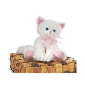    Sitting White Cat with Organza Bow 6 by Fiesta: Toys & Games