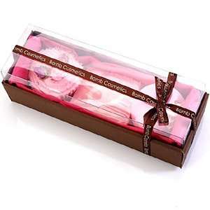  Bomb Cosmetics Medium Pink Gift Set   Handmade Soap, Bath Bomb 
