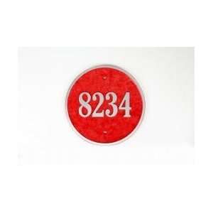  Majestic Elite Series Address Plaque, Circle/ With 