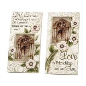  Life and Love Quote Frame Polystone Sayings Carved Detai 
