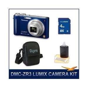  Panasonic LUMIX DMC ZR3A ZR3A ZR3 Blue Digital Camera, 4 