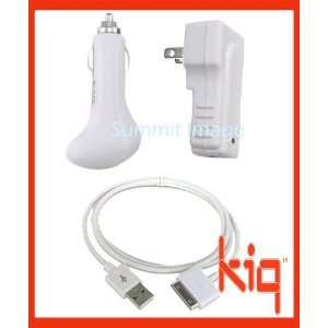   & WALL CHARGERS (WHITE) FOR APPLE IPODS & IPHONE & OTHER MP3 PLAYERS