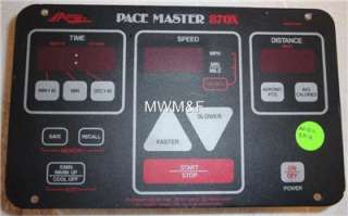 Pacemaster 870X Treadmill Upper PCB Control Panel new!  