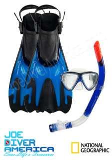 National Geographic Snorkeler Tunny 46 Mask, Fin and Snorkel Package 