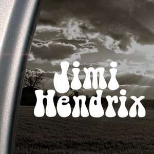    Jimi Hendrix Decal Rock Band Truck Window Sticker: Automotive