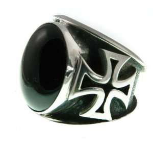    318 10 Maltese Cross Ring Organic / Silver Jewelry of Bali Jewelry