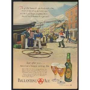  Wharf Jonathon Dover Ballantine Ale Print Ad (7819)