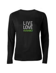 Live Love Mambo Ballroom Womens Long Sleeve Dark T Shirt by 