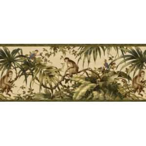  Tropical Monkey Sage Wallpaper Border by 4Walls: Home 