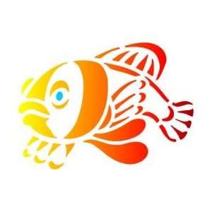    Tattoo Stencil   Tropical Fish   #300