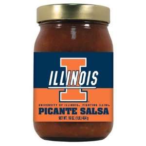 Hot Sauce Harrys 2717 ILLINOIS Fighting Illini Picante Salsa Medium 