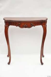 Narrow French style Walnut Console or Entry Hall Table 1930s  