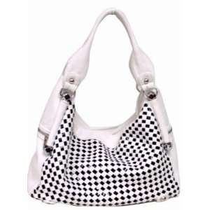    Designer Inspired Black/White Hobo Handbag: Everything Else