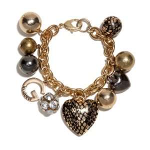  G by GUESS Multi Bead Bauble Bracelet, GOLD Jewelry