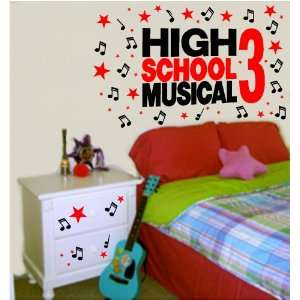 High School Musical 3 Wall Words Decal Bedding Stickers Music Movie