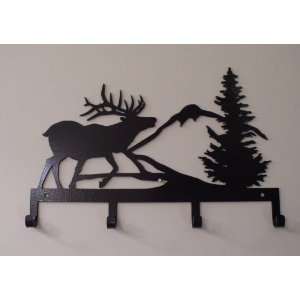  Rustic Elk, Mountain, & Trees Wall Hooks: Home & Kitchen