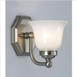 Trevi One Light Wall Sconce with Bell Shade: Home 