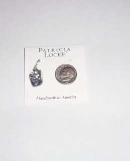 NWT PATRICIA LOCKE EARRINGS Antique Silver MIST Petite Slightly 