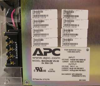 APC Magnum VS 50  48VDC Power Array Shelf 3x 30A CB  