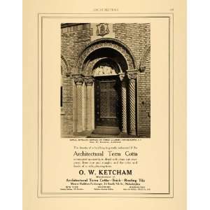  1915 Ad Ketcham Terra Cotta St Peters Academy NY George H 