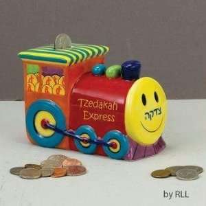  Ceramic Train Tzedakah Box