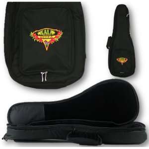   DUB BK Deluxe Black Ukulele Logo Bag, Baritone Musical Instruments