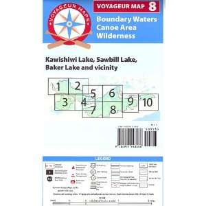  Voyageur Map Number Eight For the BWCA