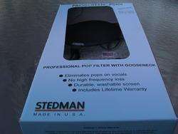 STEDMAN PS101 PRO MICROPHONE POP SCREEN FILTER NEW  