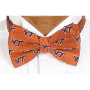  Virginia Tech Bow Tie   Virginia Tech Orange Pre Tied Bow Tie 