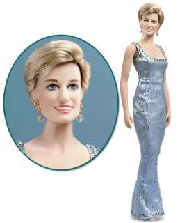 Princess Diana Vinyl Portrait Doll ~BLUE BEADS~FRANK MT  