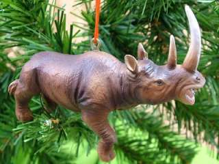 New Pleistocene Rhino Dinosaur Christmas Tree Ornament  