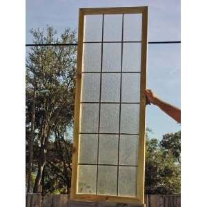  German 18 Pane Leaded Privacy Glass Panel