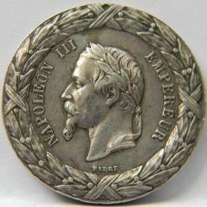    1859 silver medal for Italian Campaign, Franco Austrian War  