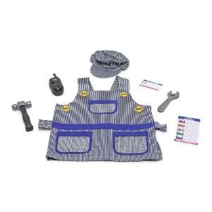  Train Engineer Role Play Costume Set: Toys & Games