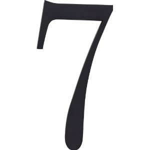    BL 6 Inch The Traditionalist House Number 7, Black