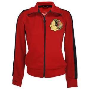   : Chicago Blackhawks Ladies Face Off Track Jacket: Sports & Outdoors