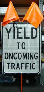 Mesh Roll Up Yield Traffic Sign (Pacific Safety Supply)  