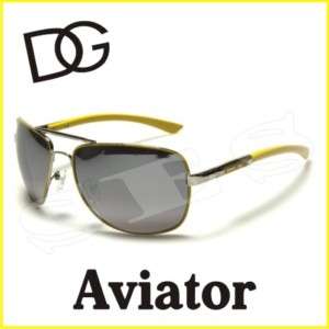 DG Eyewear Sunglasses Womens Aviator Yellow Mirror  