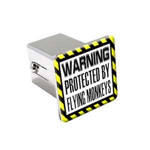   By Flying Monkeys   Chrome 2 Tow Trailer Hitch Cover Plug Automotive