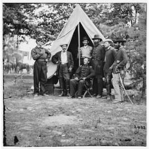Civil War Reprint Col. George H. Chapman 3rd Indiana Cavalry & staff 