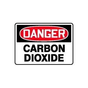  DANGER CARBON DIOXIDE 10 x 14 Plastic Sign
